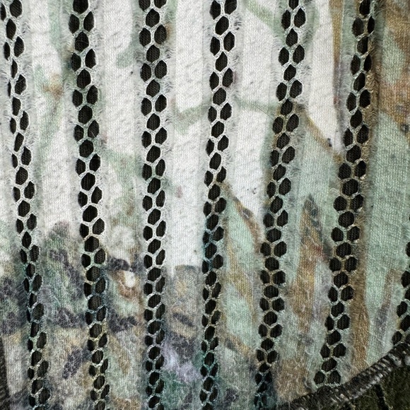 Vintage Alberto Makali Size M Whimsigoth Forest Fairy Lace Fly Away Chiffon Top - Picture 10 of 10